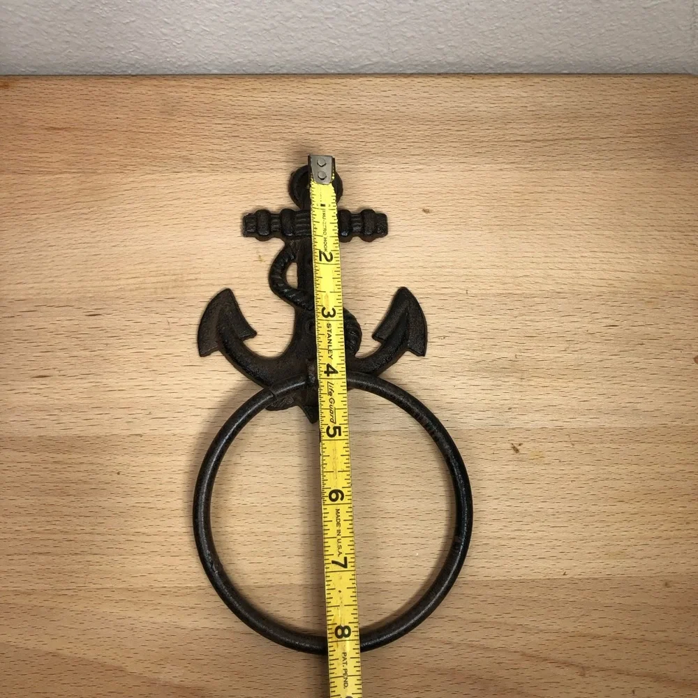 Cast Iron Anchor Rustic Wall Decor Nautical - Coastal Towel Holder
